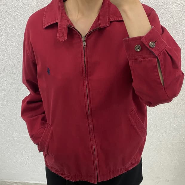 폴로 랄프로렌 네이비포니 딥레드 블루종 90