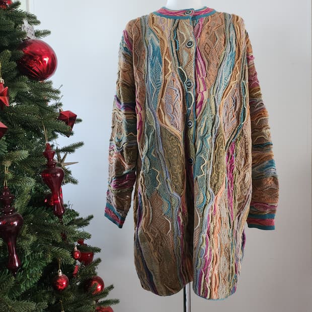 Limnos 림노스 케이블 가디건 울 니트 여자 빈티지 