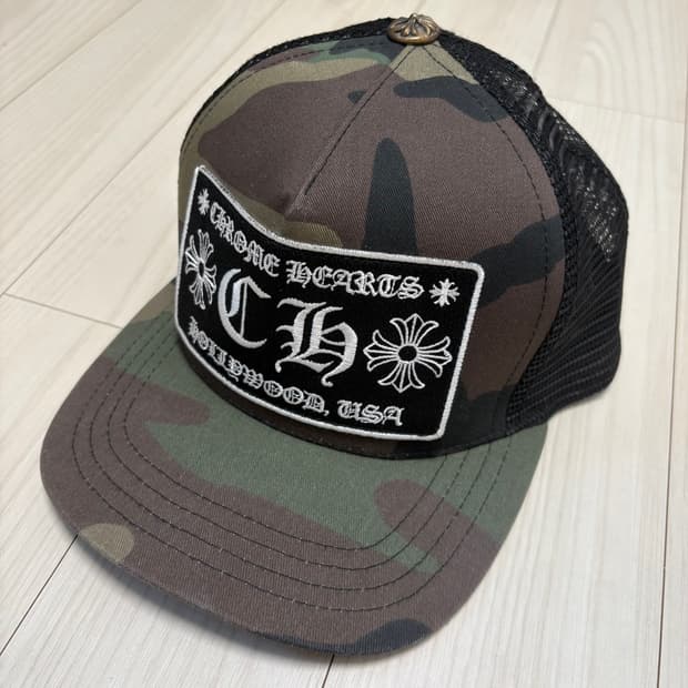 크롬하츠 CH 할리우드 트러커 햇 카모 모자