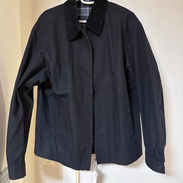 유니클로 집업 쇼트 블루종