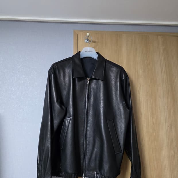 [2] 스테디에브리웨어 레더 블루종 자켓(블랙)