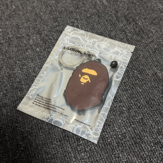 베이프 키링 (에이프 헤드 러버 키체인)