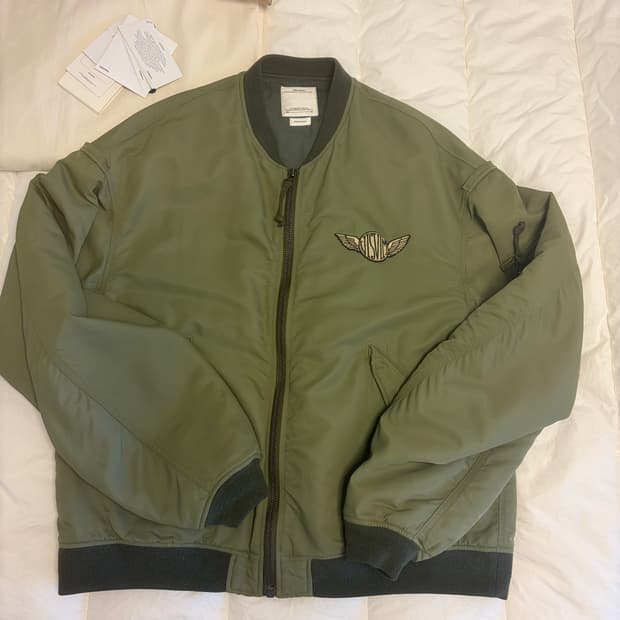 비즈빔 visvim THORSON 자켓 점퍼 올리브 그린  사이즈 5