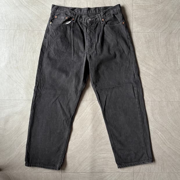 리바이스 정품 550 데님 블랙 팬츠 바지