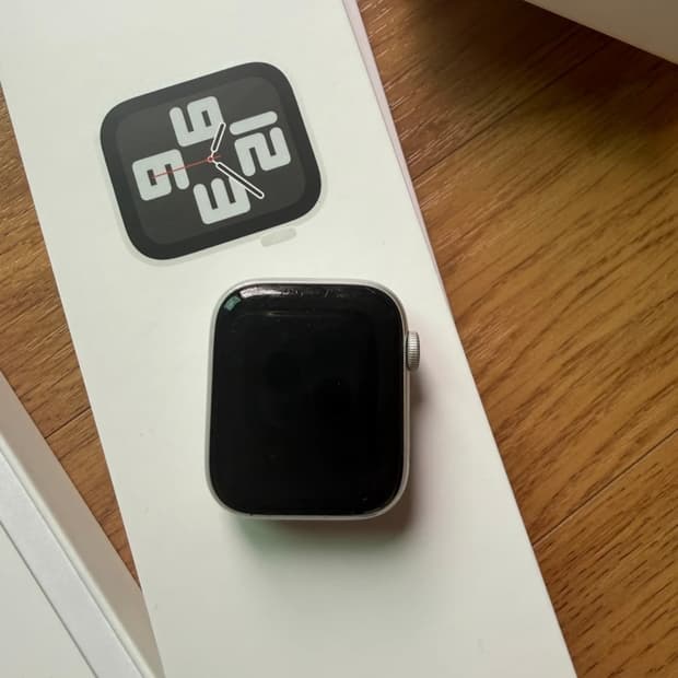 애플워치 SE 2세대 44mm 실버 GPS 풀박스