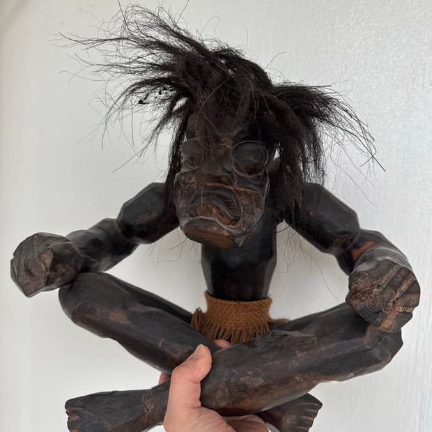 남태평양 피지 구매 목각인형 2개 일괄