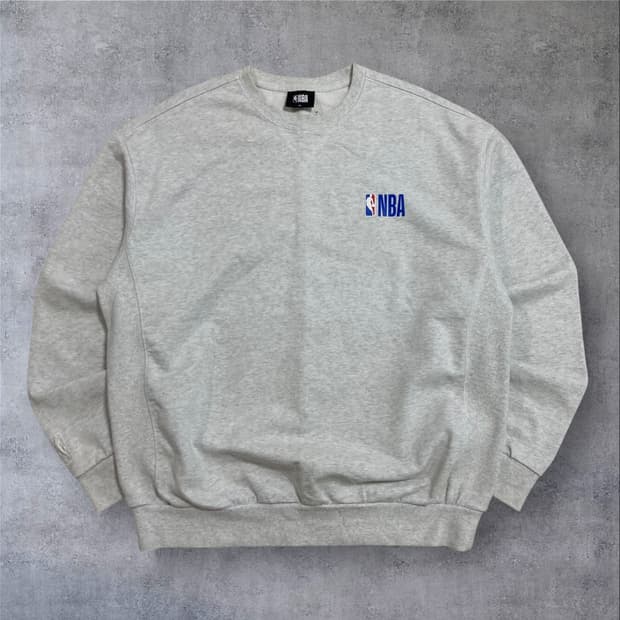 NBA 스몰 로고 멜란지 맨투맨