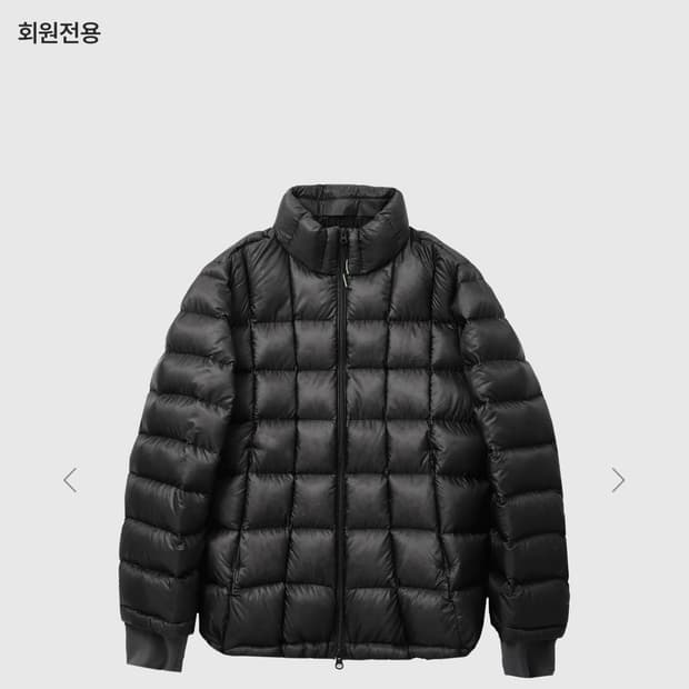 999휴머니티 모듈러 구스 패딩 블랙 2사이즈