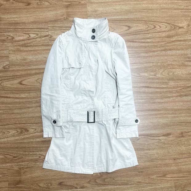 빈티지 벨트 하이넥 코트 오네갸루 코이세이오깔 긱시크 고딕 그런지 페어리