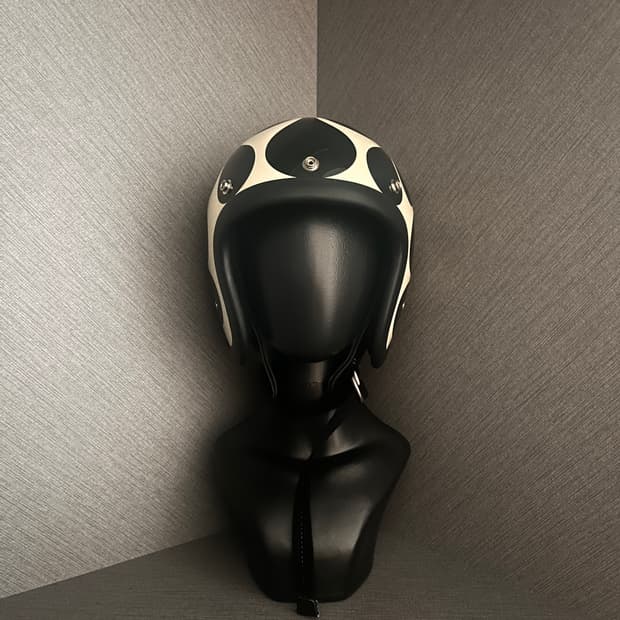 vintage flame helmet