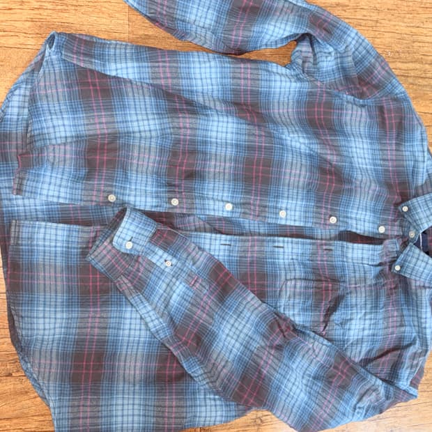 디네댓 체크패턴셔츠