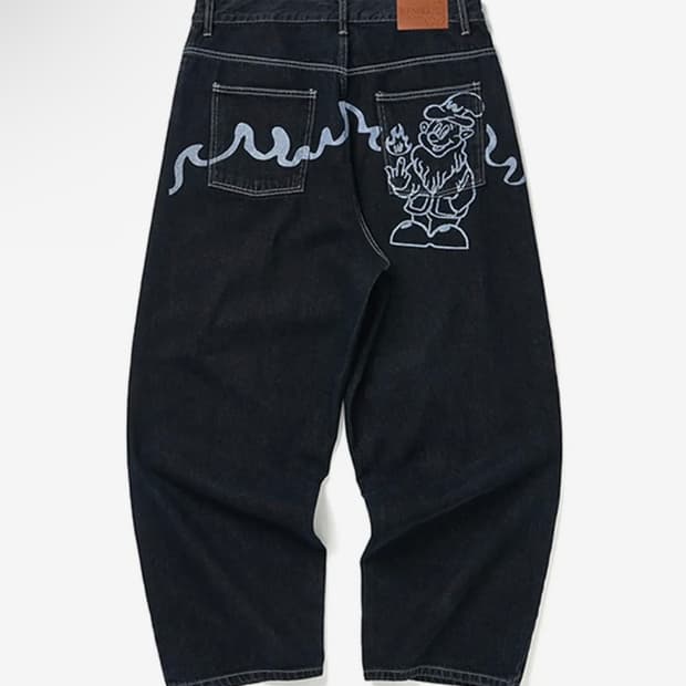 위캔더스 드워프 데님 팬츠 블루 M