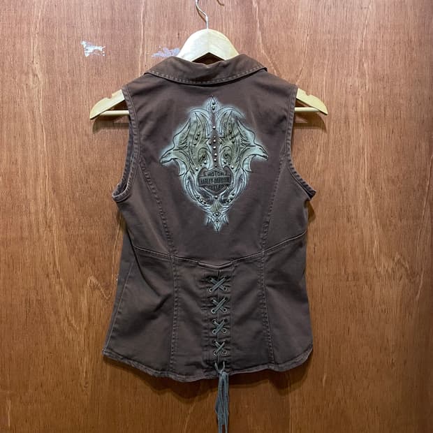 Harley Davidson 할리 프린팅 슬리브리스