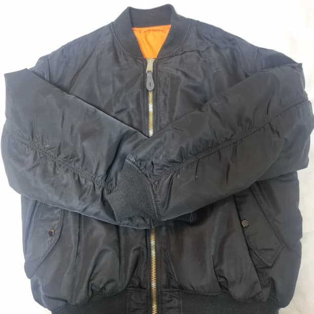 알파인더스트리 ma-1 블랙 xxl