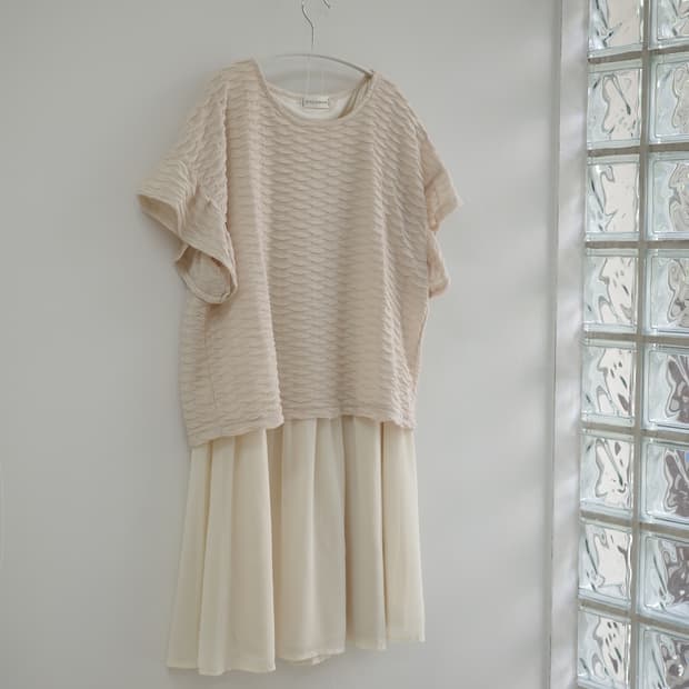 Style Operation light beige one-piece