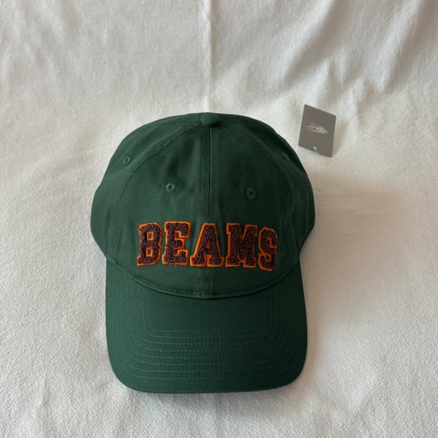BEAMS 빔즈 로고 베이직 볼캡