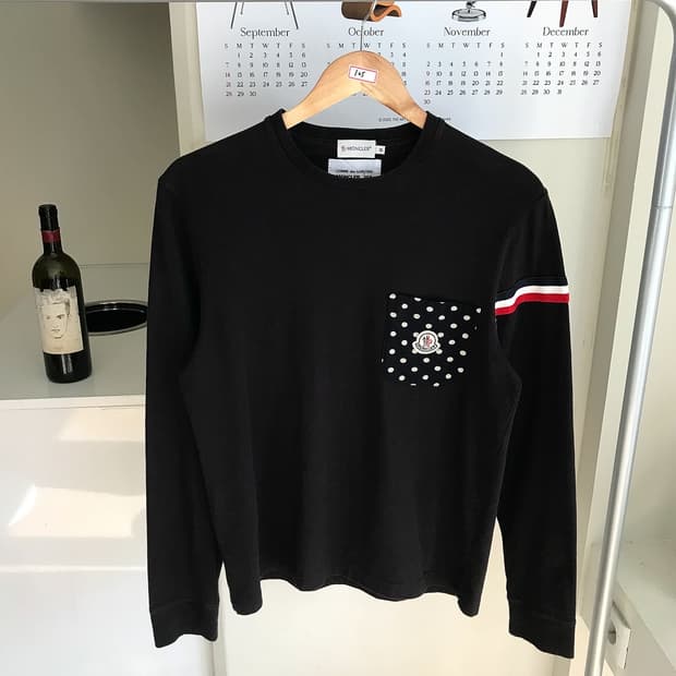 몽클레어x꼼데가르송 도트 긴팔티