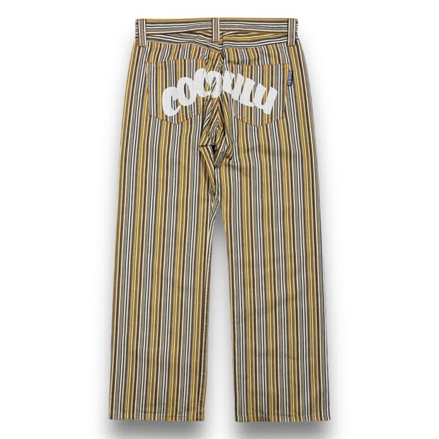 CO&LU striped western denim pants