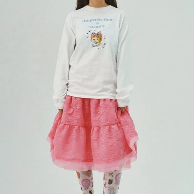 졸리레이드 세실레이스 스커트 핑크 S