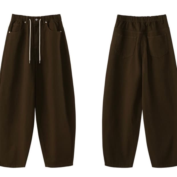 벌룬핏 데님 팬츠