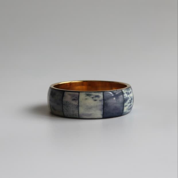 blue marble bangle