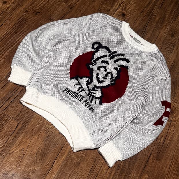 [M] 시티 가이 클럽 캐릭터 니트 스웨터