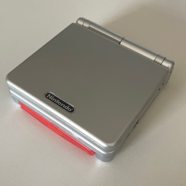 닌텐도 sp 실버 백라이트 + 충전기, 전등, 파이어레드팩