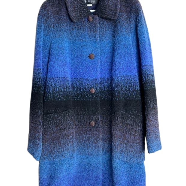 디자이너 리베도HIGH FASHION(정품)최고급 알파카소재 모직코트 ㅈ