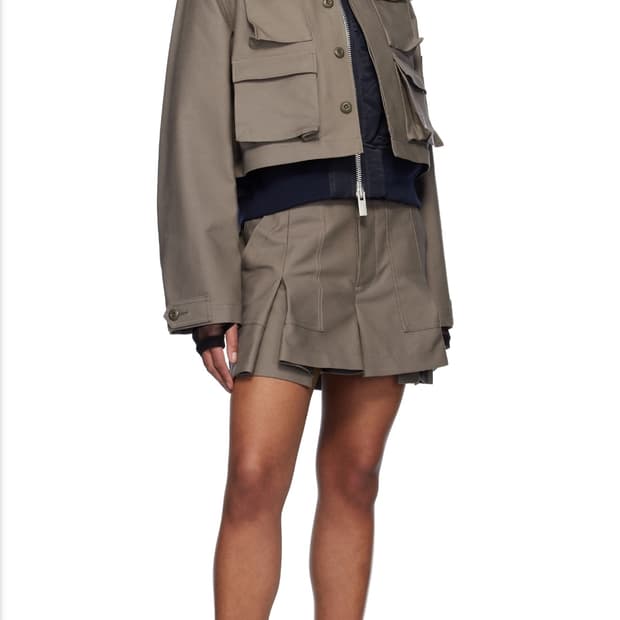 Sacai x WTAPS Cotton Back Satin Shorts
