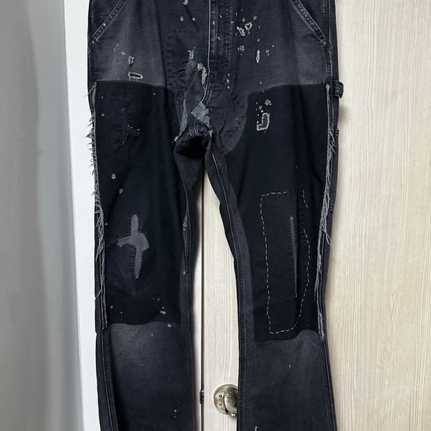 세인트 미카엘 24aw 더블니 블랙 XL