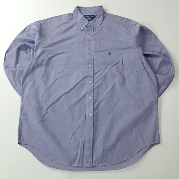 CA156 2XL 폴로 빅사이즈 90s 홍콩판 라벤더블루 셔츠 남방