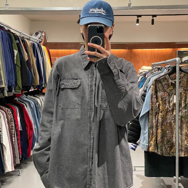 랭글러 흑청 셔츠