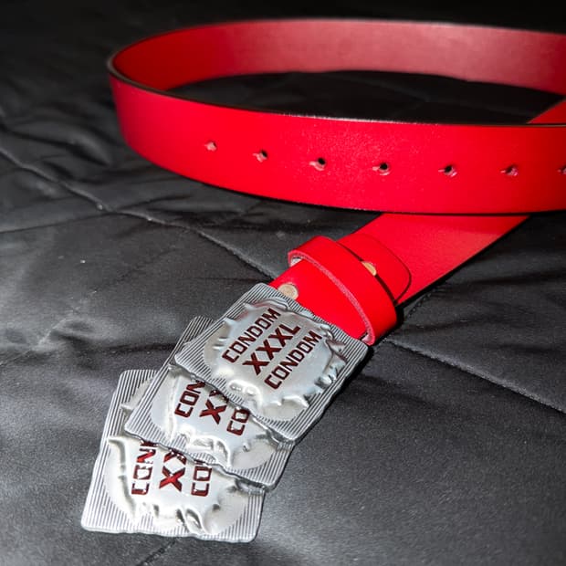 콘돔 잼스톤 레더 벨트