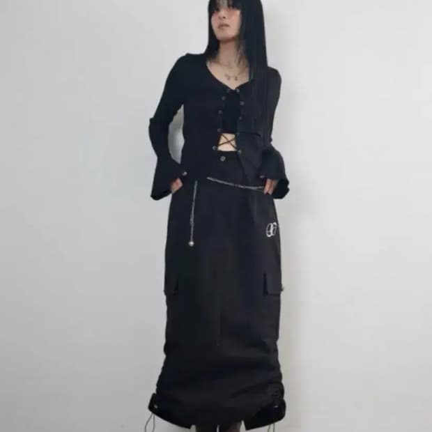 애즈온 바우 카고 스커트