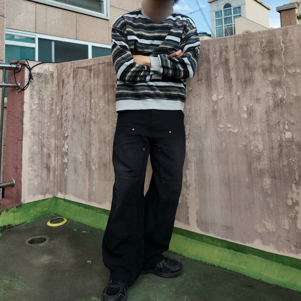 [네고가능] 스트라이프 패턴 니트