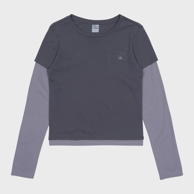 더콜디스트모먼트 TCM stripe layered long sleeve