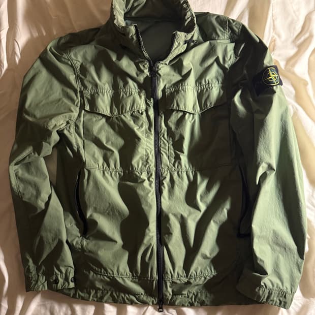 스톤아일랜드 와펜 나일론 후드 자켓