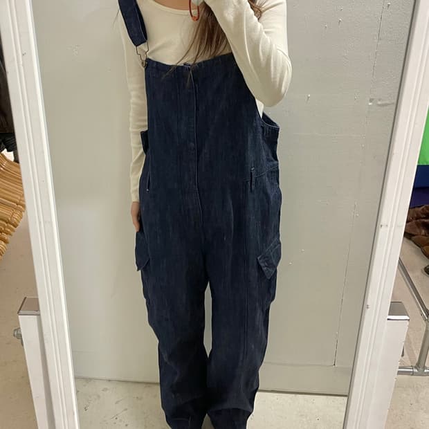 VTG denim deck overall
