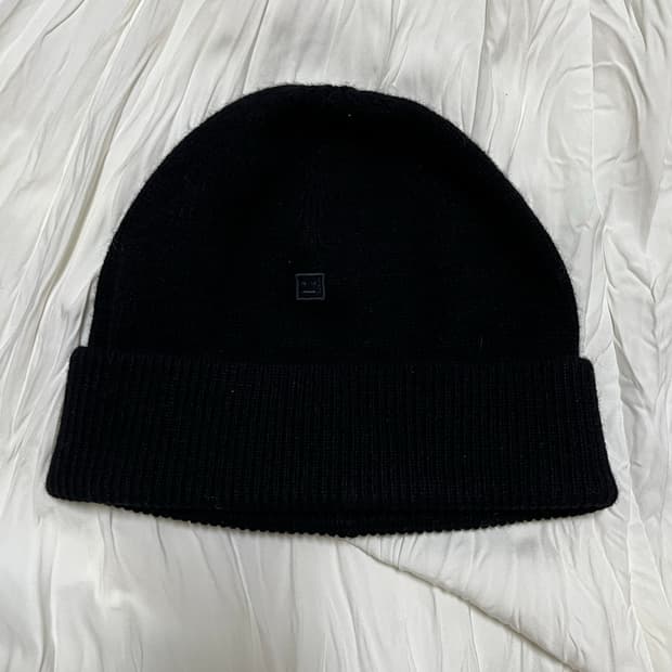 아크네 스튜디오 울 비니 블랙