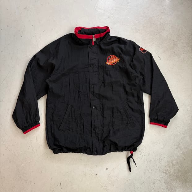 90s 스타터 NHL 벤쿠버 커넉스 윈드브레이커 자켓 L