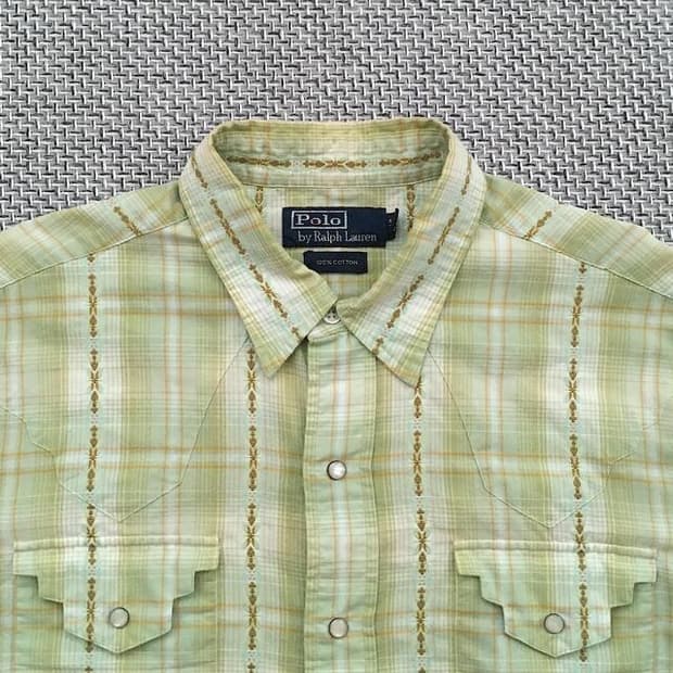 90s Ethnic Pearl snap western shirts