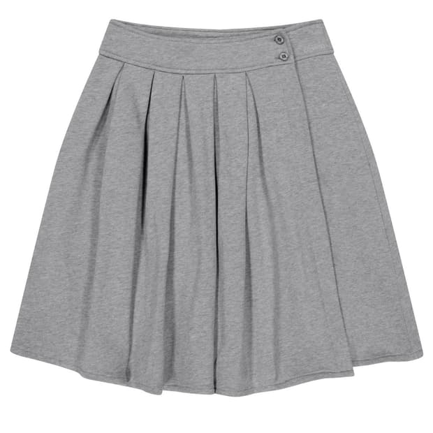 코이세이오 COZY SWEAT WRAP SKIRT MELANGE GREY