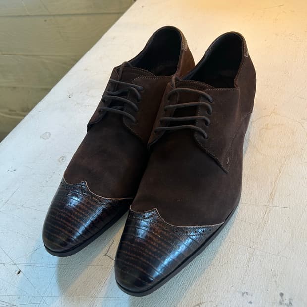 Paul Smith 스웨이드 디테일 구두