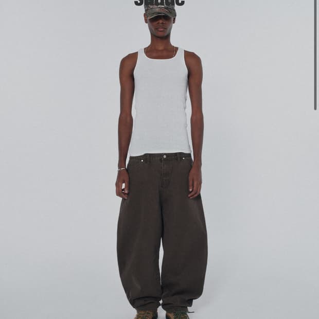 CONTOUR POCKET DENIM [BROWN]