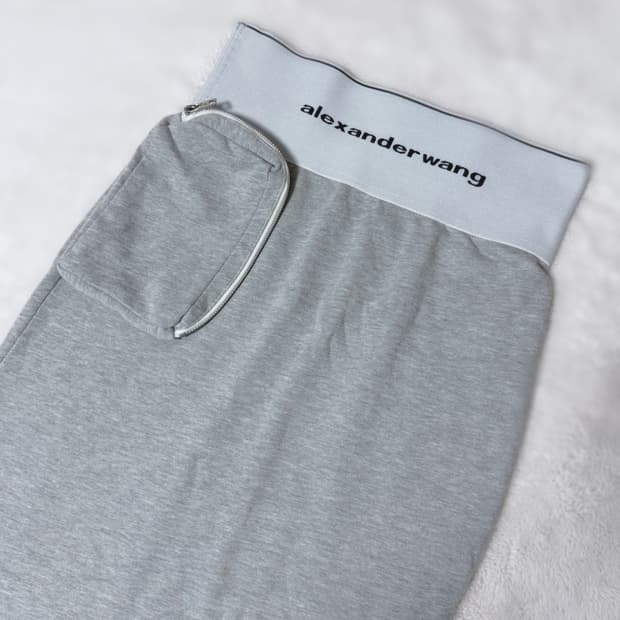 Alexander Wang 사이드슬릿 사이드 포켓 딱붙 펜슬 스커트