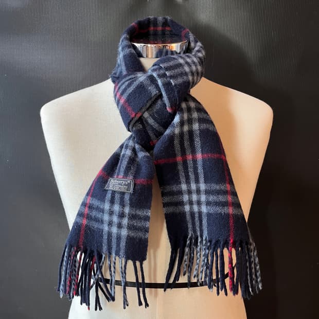 버버리 노바체크 캐시미어 머플러 영국 생산