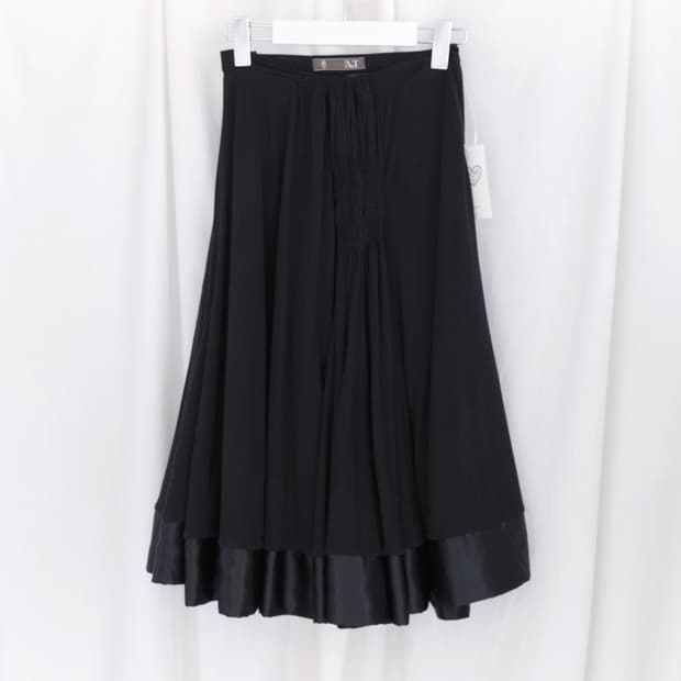 shirring tuck skirt