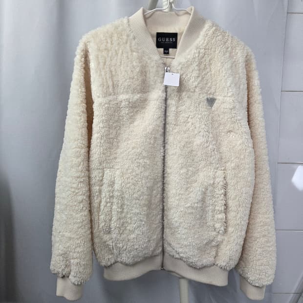 55 게스 A급 뽀글이 플리스 자켓