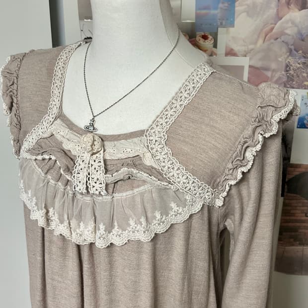 모리걸 하구미 잠옷 롱원피스