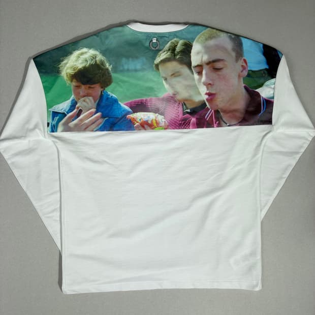 라프시몬스 X 프레디페리 프린트 롱슬리브 티셔츠 화이트 M